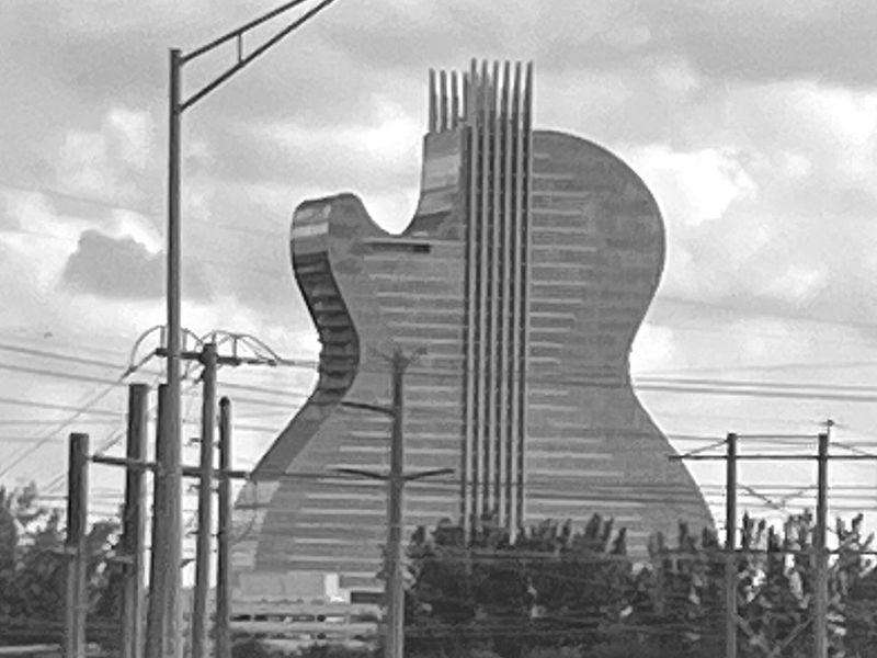 The Guitar Hotel at Seminole Hard Rock, Hollywood, seen from the highway